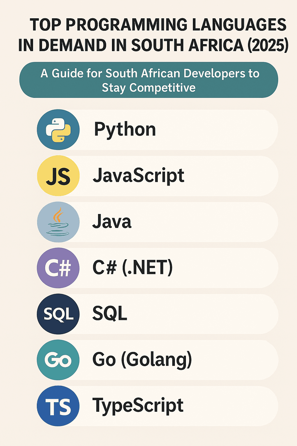 Top Programming Languages in Demand in South Africa (2025)